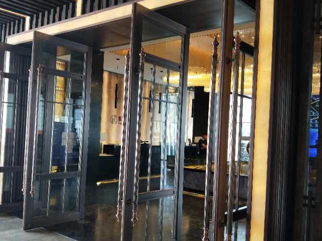 星级酒店不锈钢玻璃大门
