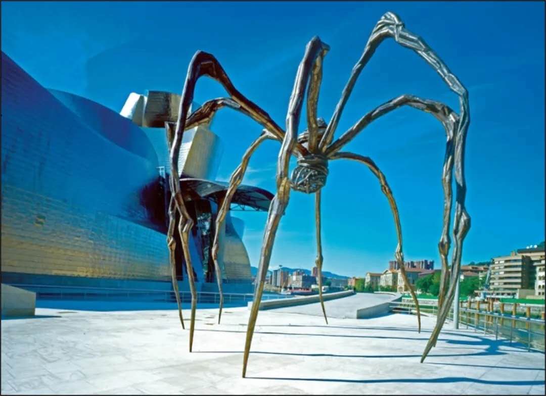景观不锈钢蜘蛛雕塑