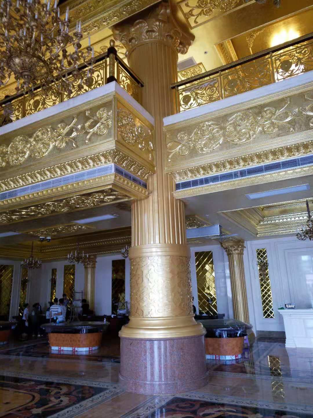 酒店豪华铜装饰柱
