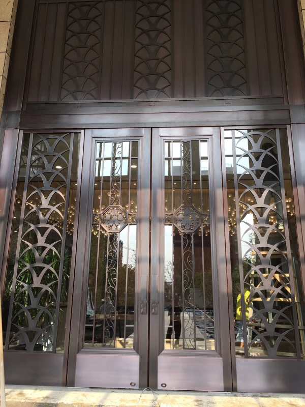 高档餐厅不锈钢玻璃大门